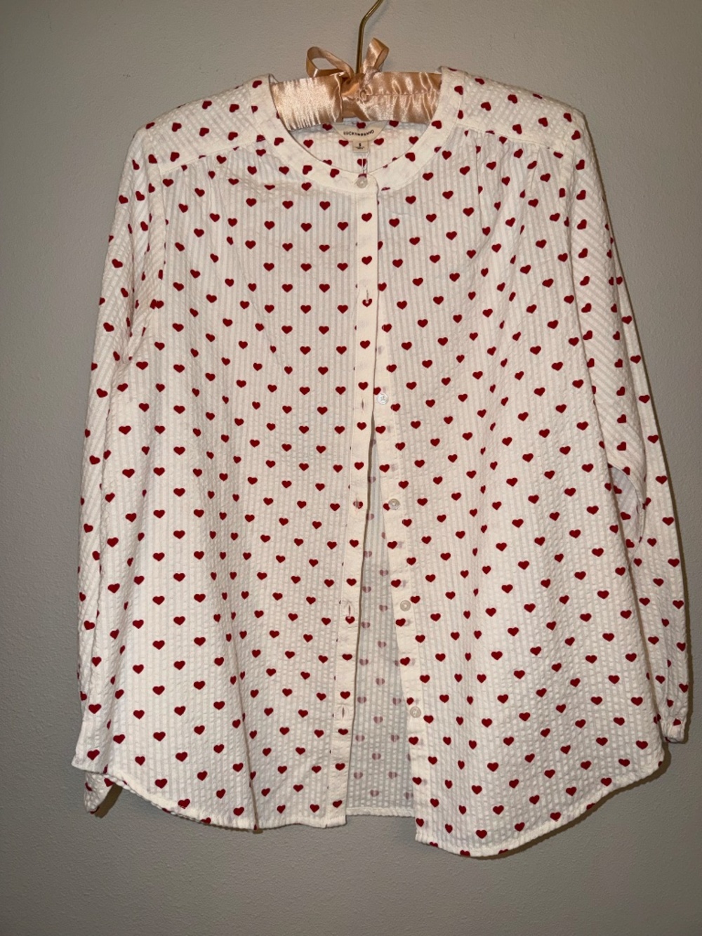 Lucky Brand Heart blouse